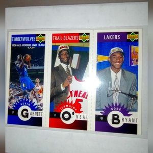 96' mini card.  Rookie year for all 3.  Bryant, O'Neal & Garnett   upper deck